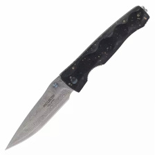 Нож складной Mcusta Tactility Elite Damascus MC-0123D, 94 мм, черный