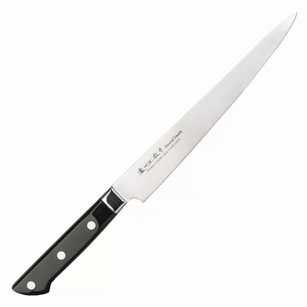 Нож кухонный филейный Satake Stainless Bolster 802-772, 210 мм,  черный фото 1