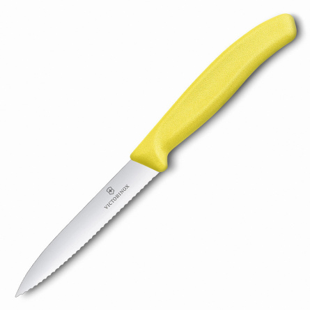 Нож кухонный овощной Victorinox 6.7736.L8, 100 мм,  желтый фото 1