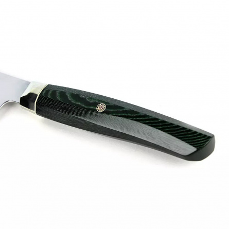 Нож кухонный шеф Mcusta Zanmai Revolution Green ZRG-1205G, 210 мм, микарта фото 4