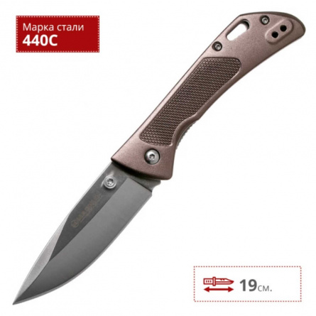 Нож складной Boker Advance 01RY303, 85 мм, коричневый фото 2