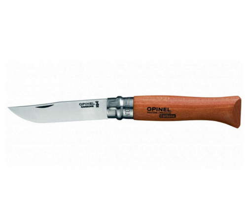 Нож складной Opinel 9 Tradition Carbone 113090, 90 мм, бук фото 2