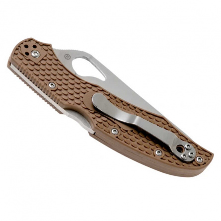 Нож складной Spyderco Byrd Cara Cara 2 BY03PBN2, 95 мм, коричневый фото 4
