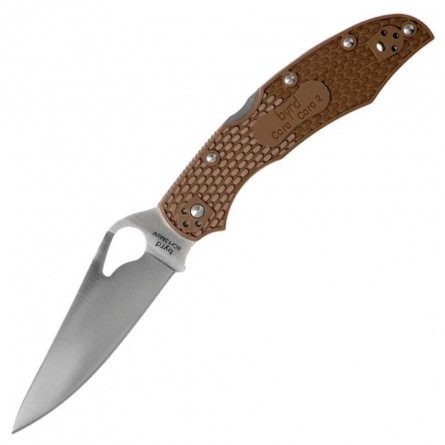 Нож складной Spyderco Byrd Cara Cara 2 BY03PBN2, 95 мм, коричневый фото 1