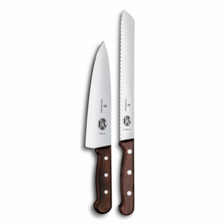 Набор из 2 кухонных ножей Victorinox Rosewood 5.1020.21G, палисандр фото 3