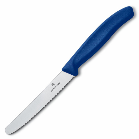 Нож кухонный овощной Victorinox 6.7832.C1, 110 мм, синий фото 1