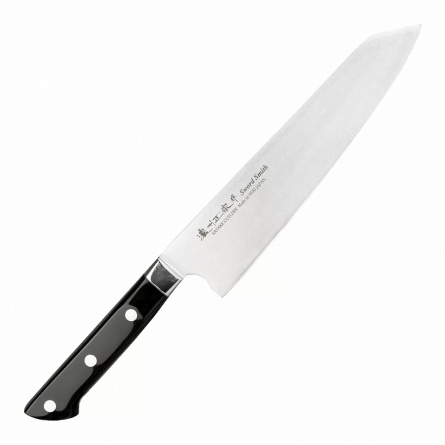 Нож кухонный шеф Satake Stainless Bolster 802-802, 210 мм,  черный фото 1