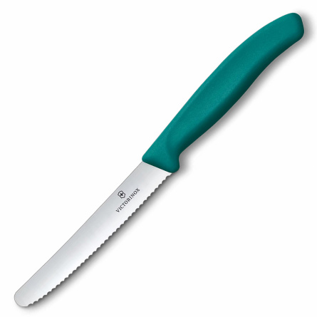 Нож кухонный овощной Victorinox 6.7834.C1, 110 мм,  зеленый фото 1