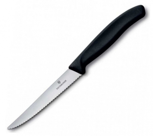 Нож кухонный разделочный Victorinox 6.7233, 110 мм,  черный фото 1