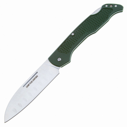 Нож складной Ontario Camp Plus Santoku 4305, 108 мм, зеленый фото 1