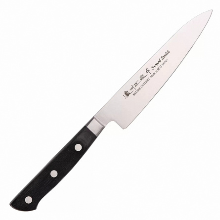 Набор из 3 кухонных ножей Satake Stainless Bolster HG8369, черный фото 2