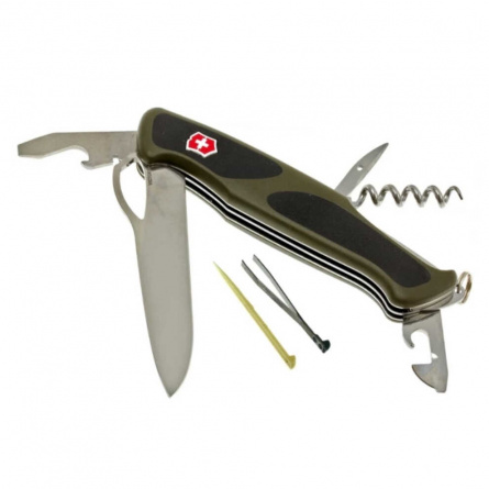 Нож складной Victorinox Rangergrip 61 0.9553.MC4, 97 мм, зеленый фото 4