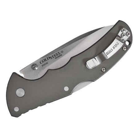 Нож складной Cold Steel Code-4 Tanto Plain 58PT, 89 мм, алюминий фото 3