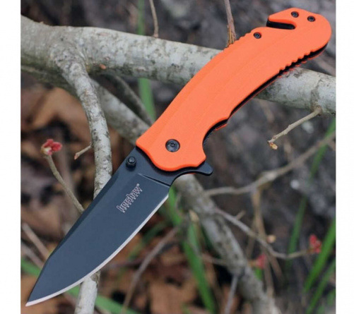 Нож складной Kershaw Barricade 8650, 89 мм, оранжевый фото 5
