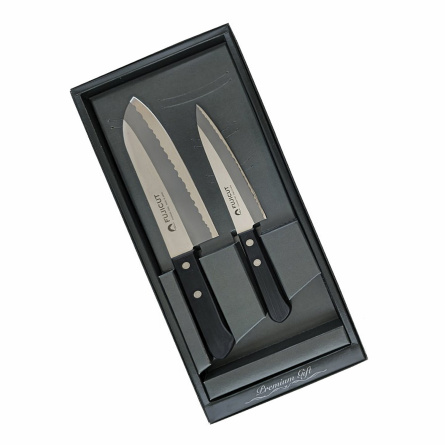 Набор из 2 кухонных ножей Fuji Cutlery TJ-GIFTSET-A, черный фото 2